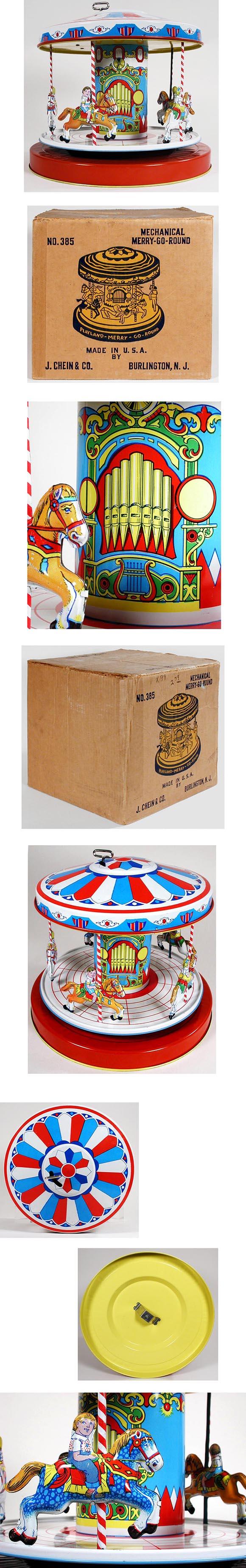1950 Chein, No.385 Merry-Go-Round in Original Box